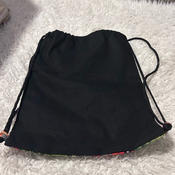 Tropical Print Draw String Backpack with String Straps NWOT PURSE-SALE was $15 - Picture 2 of 9